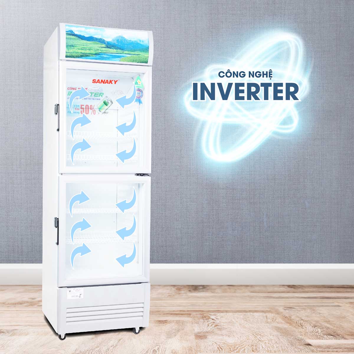 Công nghệ Inverter giúp tủ mát tiết kiệm điện năng vượt trội