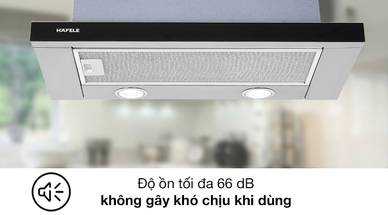 Độ ồn - Máy hút mùi âm tủ Hafele HH-TG60E (539.81.073)