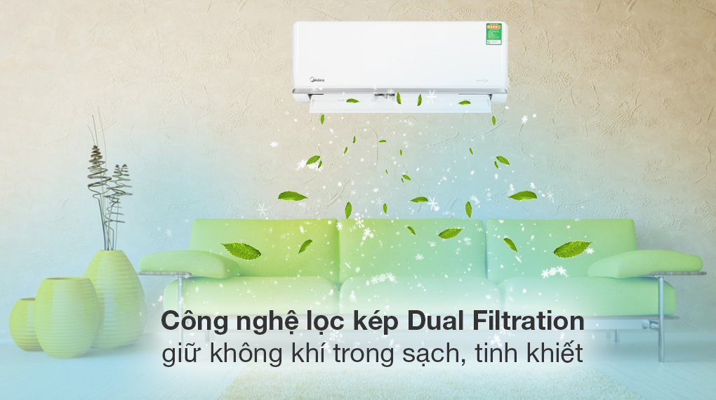 Máy lạnh Midea Inverter 2 HP MSAGA-18CRDN8 - Khả năng lọc không khí