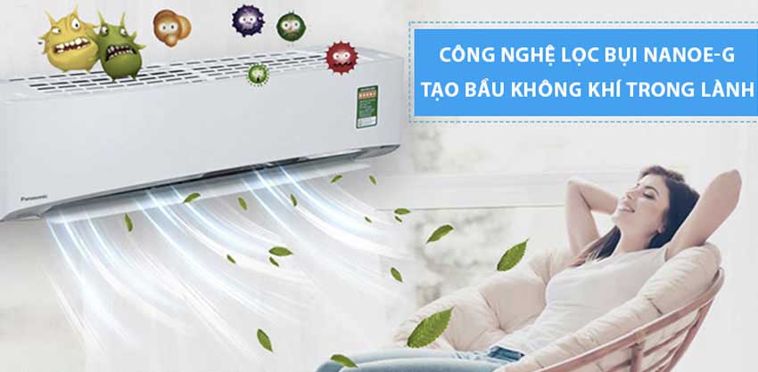 Công nghệ lọc bụi Nanoe-G mang lại bầu không khí trong lành