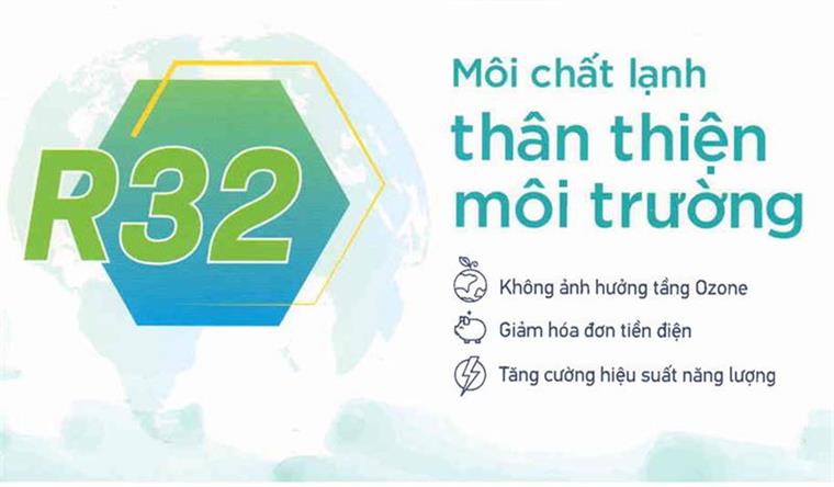 Môi chất lạnh R32 thân thiện với môi trường