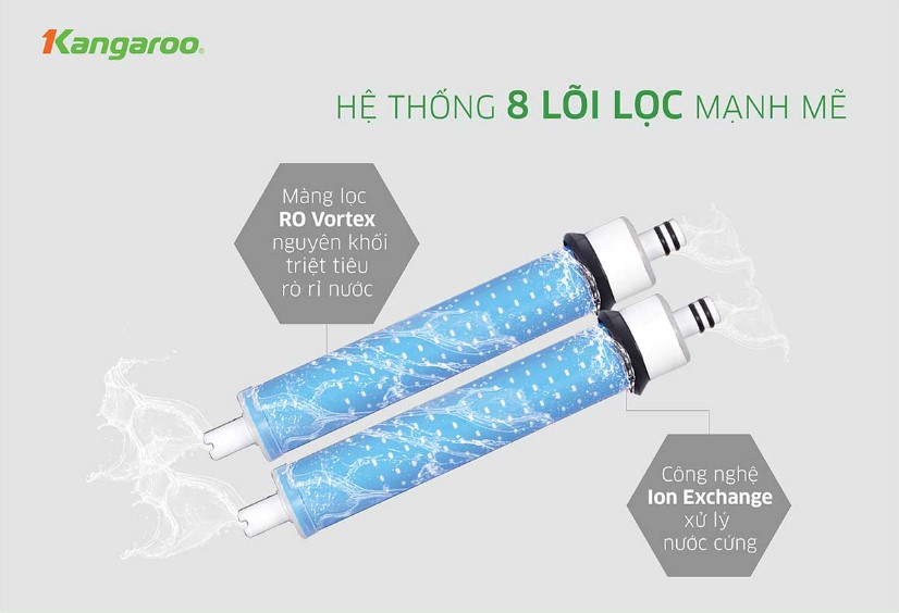 8 lõi lọc mạnh mẽ
