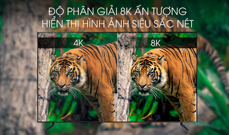 Tivi 8K nét gấp 4 lần tivi 4K