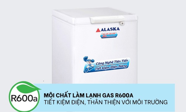 Tủ đông Alaska 150 lít BD-150 Gas R600a tiết kiệm điện