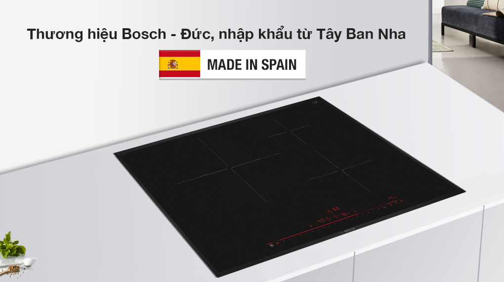Bếp từ 3 vùng nấu lắp âm Bosch PID775DC1E