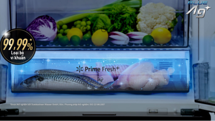 Ngăn Prime Fresh+ Blue Ag+ diệt khuẩn