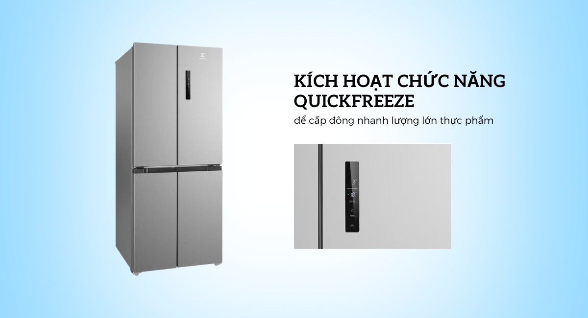 Bảo quản thực phẩm tươi ngon lâu hơn với cấp đông nhanh QuickFreeze