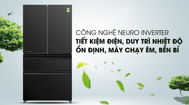 Tủ lạnh Mitsubishi Electric Inverter 564 lít MR-LX68EM-GBK-V