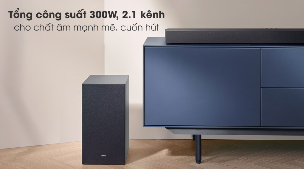 Bộ loa thanh Samsung HW-C450/XV 300W - Công suất