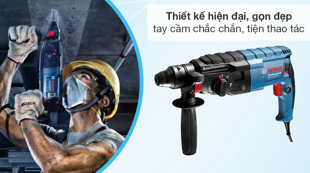 Máy khoan búa Bosch GBH 2-24 DRE - Thiết kế