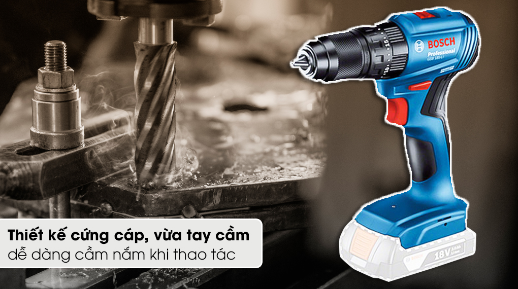 Máy khoan vặn vít pin Bosch GSR 185-LI (SOLO) - Thiết kế