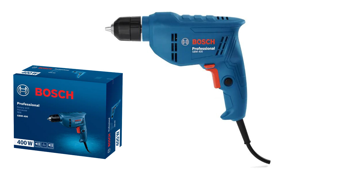 Máy khoan Bosch GBM 400 thúc đẩy tối đa hiệu suất công việc