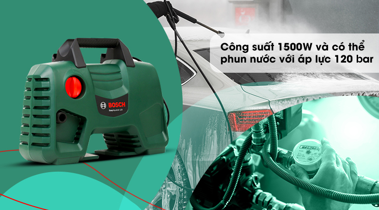 Máy phun xịt rửa áp lực cao Bosch Easy AQT 120 1500W