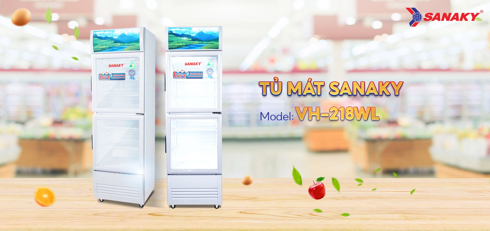 Tủ Mát Sanaky VH-218WL