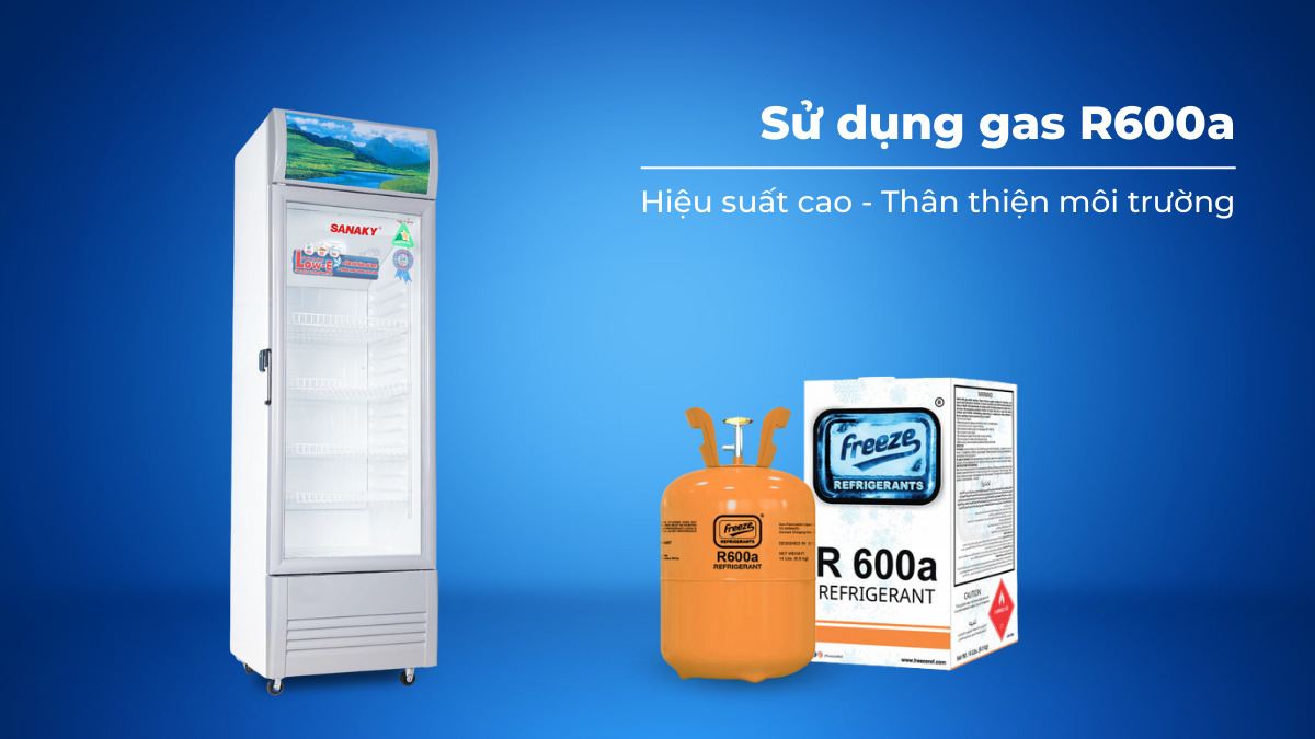 Gas R600a thân thiện môi trường, hỗ trợ làm lạnh nhanh