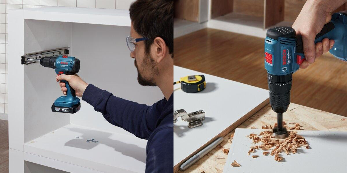 Hình ảnh thi công cùng máy khoan Bosch GSR 185 LI