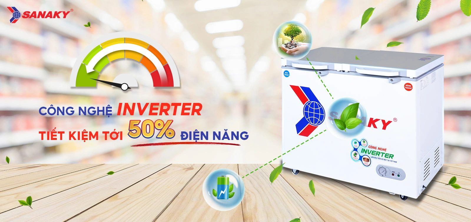Công nghệ Inverter tiết kiệm tới 50% điện điện năng