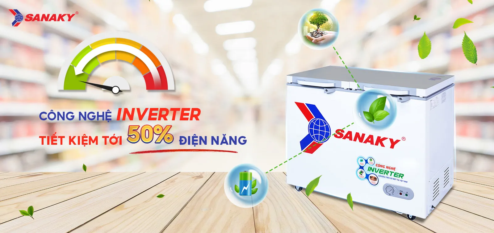 Công nghệ Inverter tiết kiệm tới 50% điện điện năng