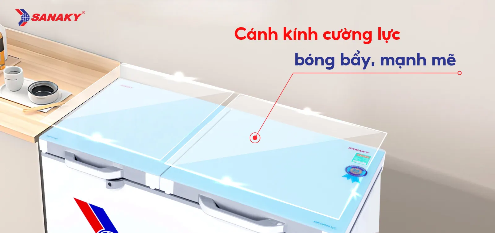 Cánh kính cường lực bóng bẩy mạnh mẽ