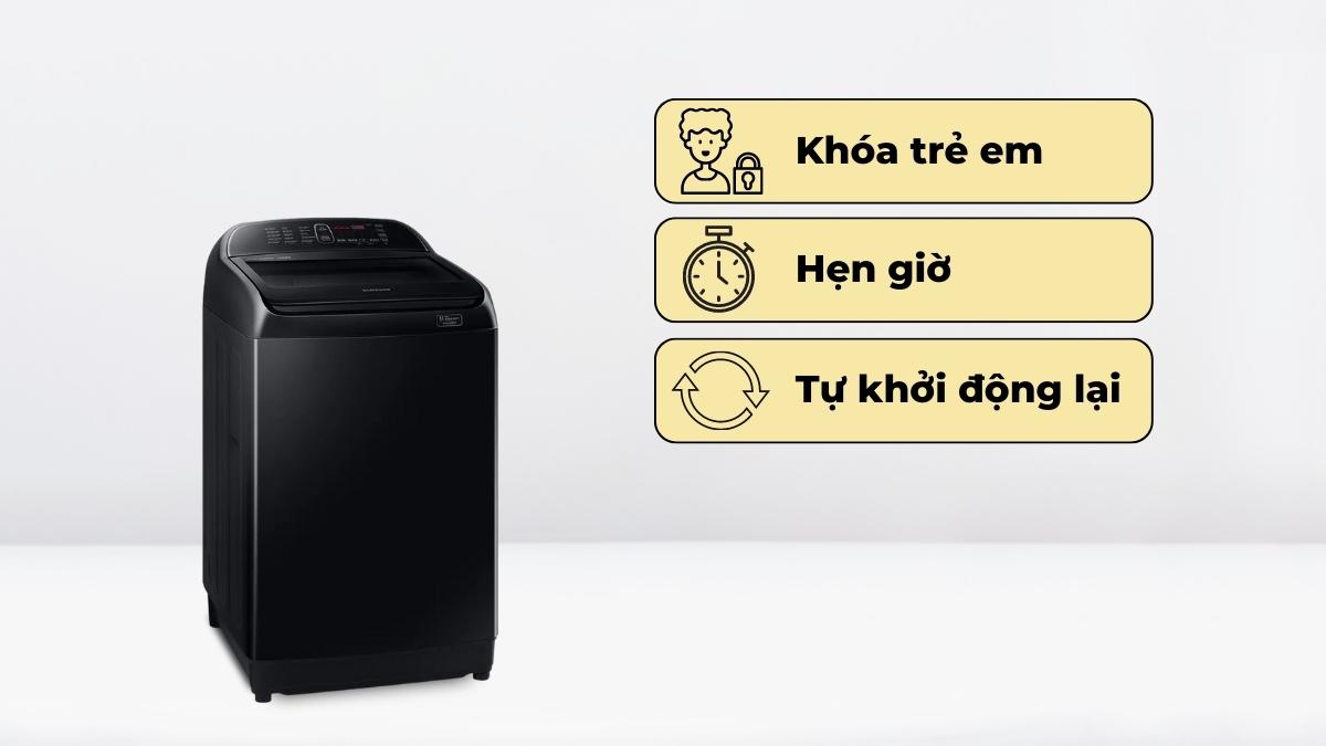 Một số tiện ích trên Máy Giặt Samsung 12 Kg WA12T5360BV / SV