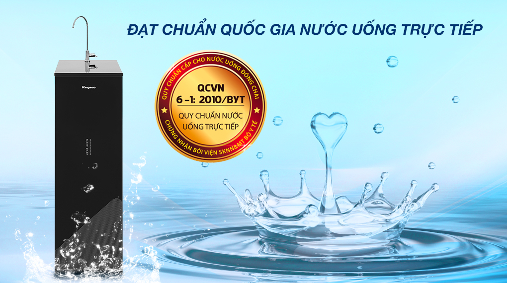 Máy lọc nước RO Kangaroo KG116I 10 lõi - Đạt chuẩn