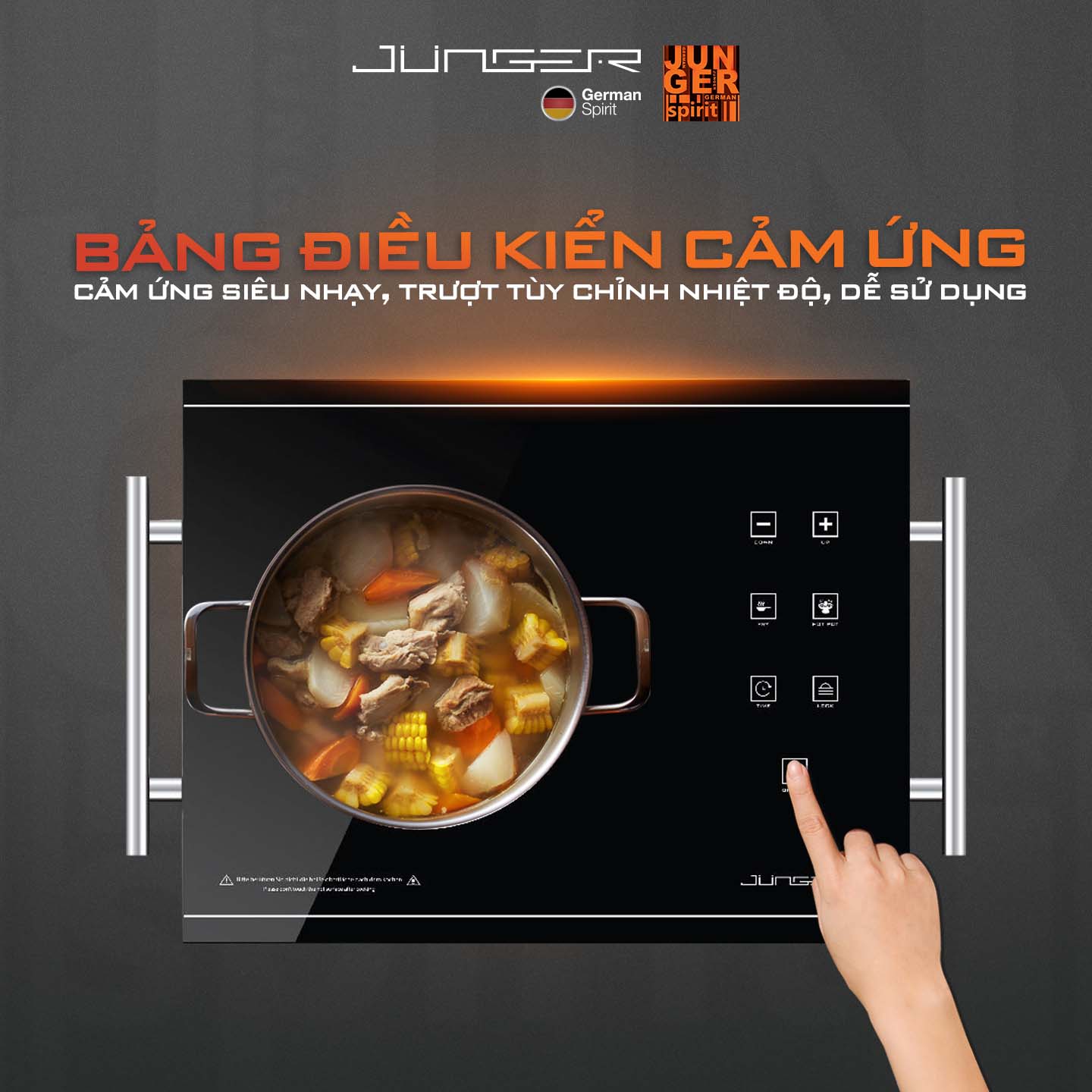 ASC-86 được trang bị bảng điều khiển cảm ứng Direct Control siêu nhạy, kết hợp đèn LED hiển thị rõ ràng, dễ sử dụng