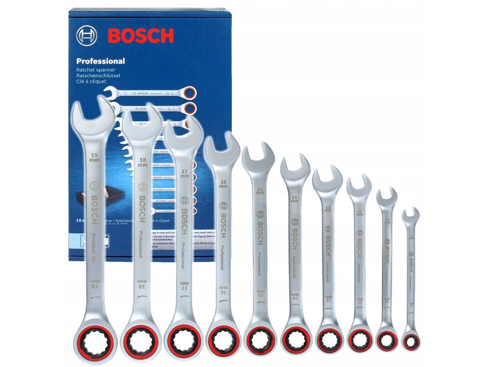 Bộ cờ lê vòng miệng tự động 10 món Bosch 1600A02AU0