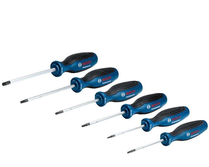 Bộ tua vít 6 món đầu Bosch đầu SL/PH (1600A016BF)