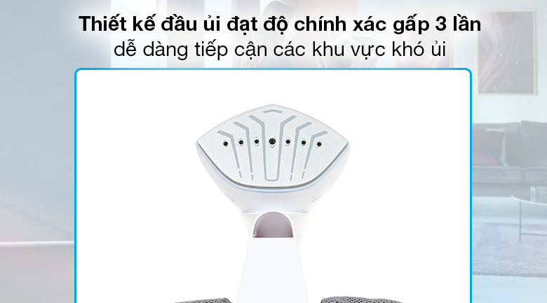 Bàn ủi hơi nước đứng Philips GC625/29 - Thiết kế đầu ủi đạt độ chính xác gấp 3 lần