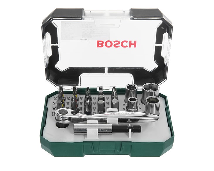 Bộ dụng cụ mở ốc vít 26 món Bosch 2607017322