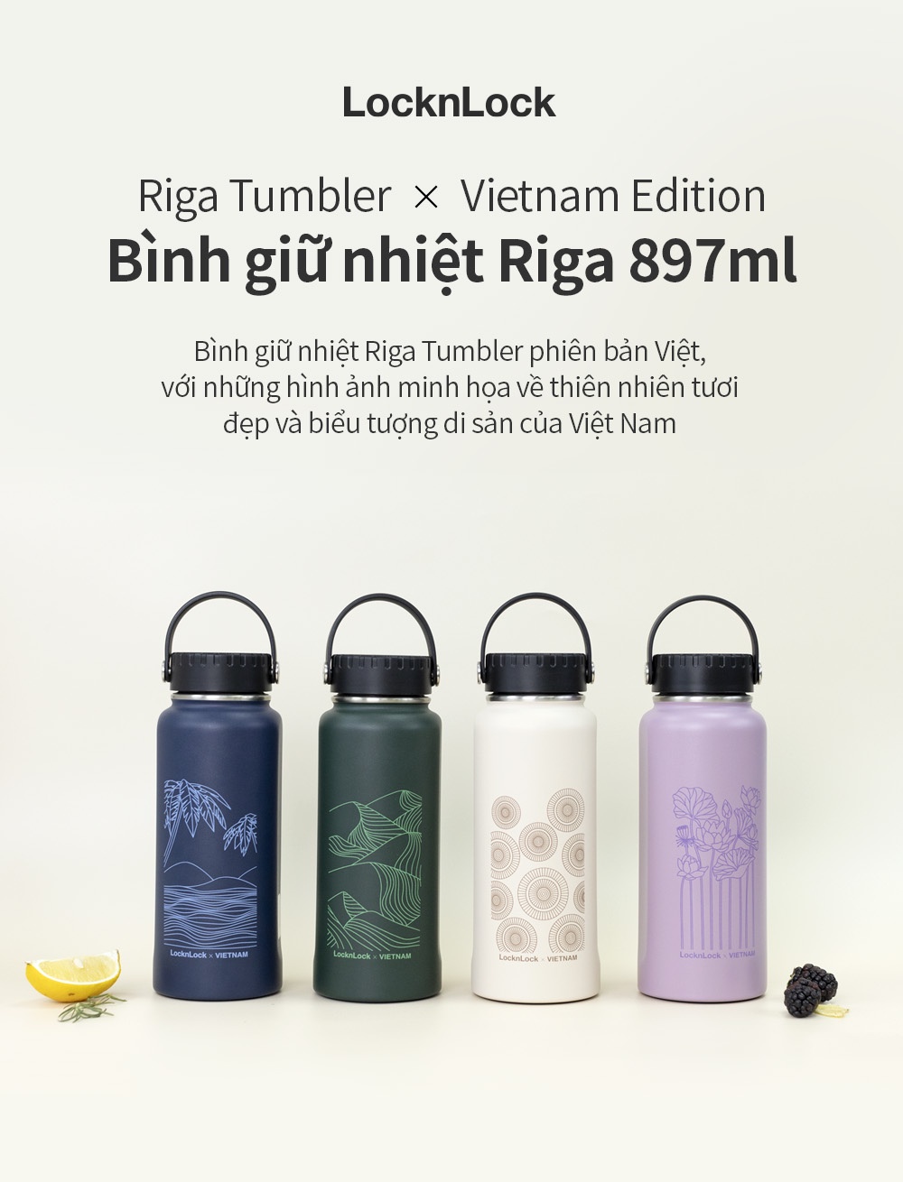 Bình giữ nhiệt Lock&Lock 897 ml LHC4160VOL