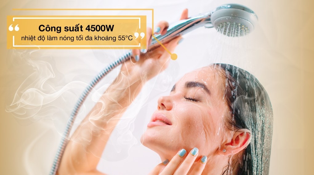 Máy nước nóng trực tiếp Comfee 4500W CWH-45MVNVN(W)-CB - Đặc điểm làm nóng