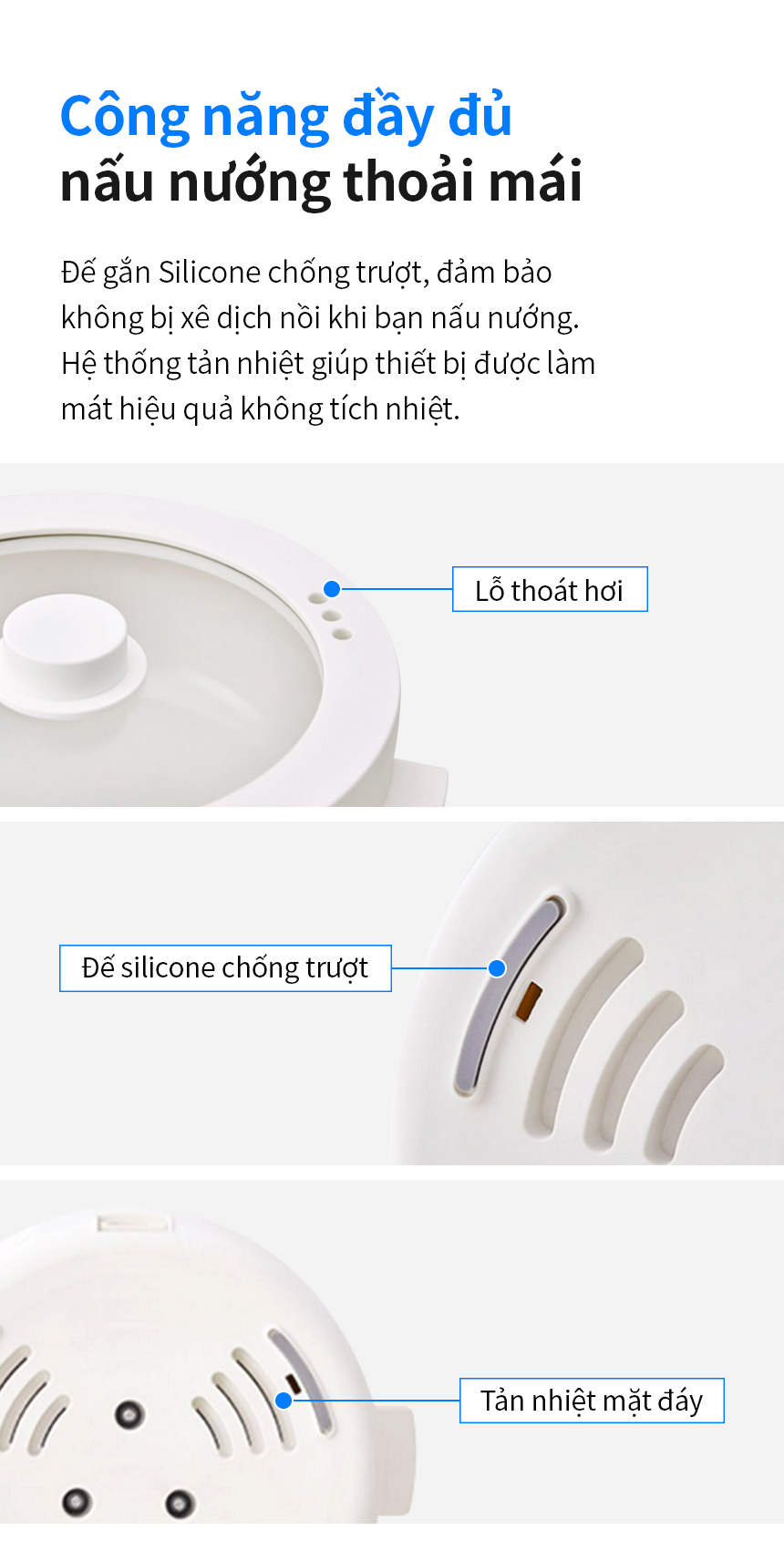 Nồi điện đa năng Lock&Lock 3 lít EJP124IVY
