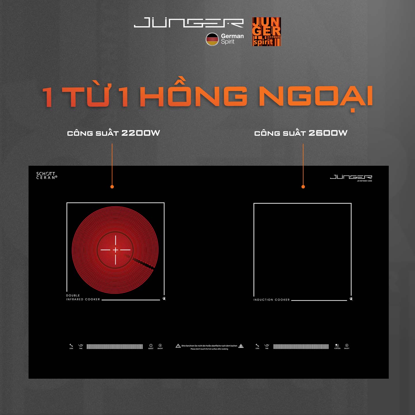 MTD-18 giúp kiểm soát nhiệt tối ưu với 8 mức cài đặt chế độ phù hợp cho mọi món ăn.