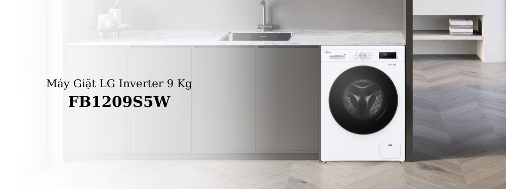 Máy giặt LG Inverter 9 kg FB1209S5W