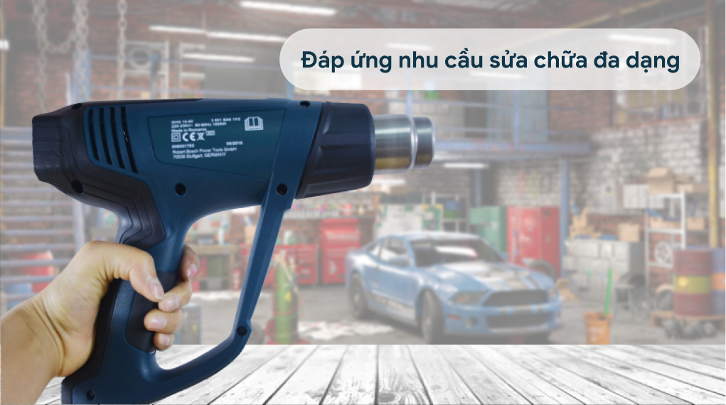 Máy thổi hơi nóng Bosch GHG 18-60 - Đáp ứng đa dạng nhu cầu sữa chữa
