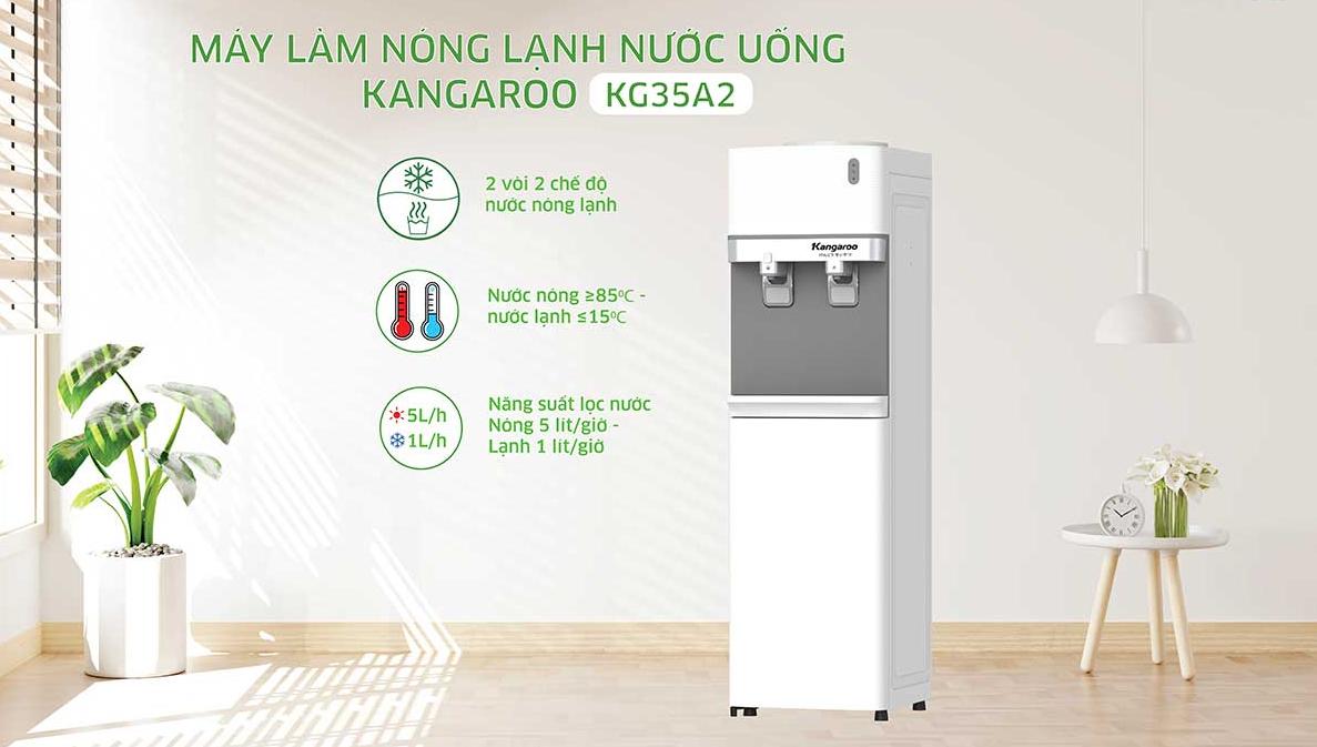 Cây nước nóng lạnh Kangaroo KG35A2