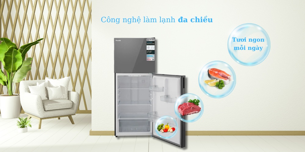Tủ Lạnh Funiki Inverter 283 Lít FR-T8283GS