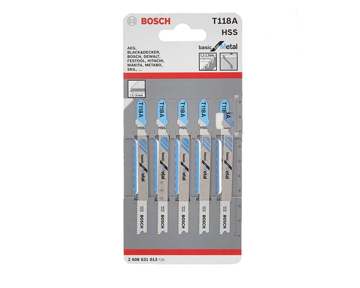 Lưỡi cưa lọng Bosch T 118 A (Bộ 5 lưỡi) 2608631013