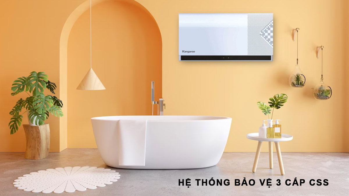 Máy Nước Nóng Kangaroo SX KG79A1 sở hữu hệ thống bảo vệ 3 cấp CSS