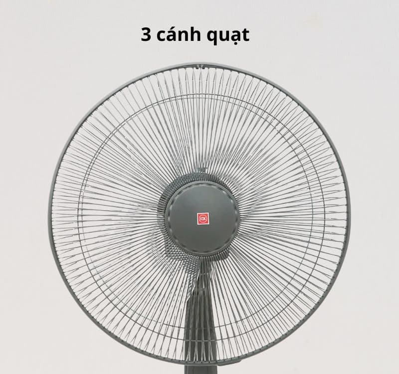 KDK P41U (BK) được trang bị 3 cánh quạt