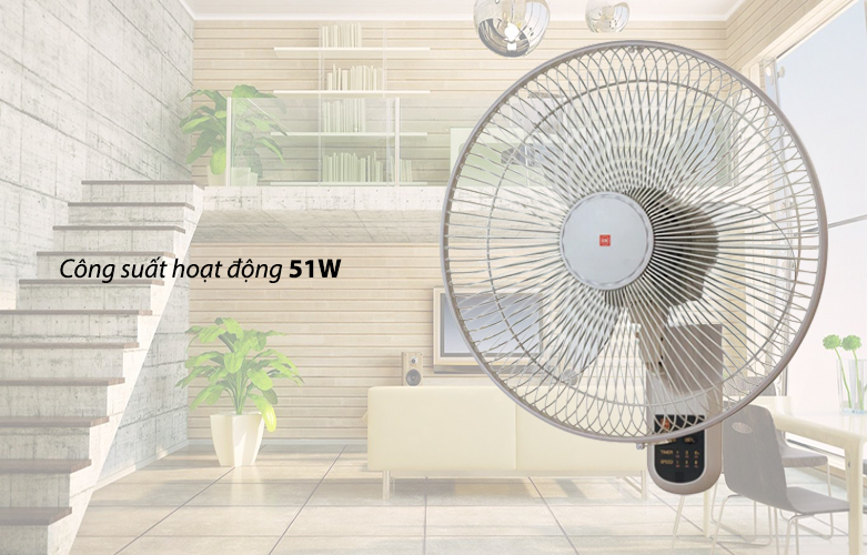 Quạt treo KDK M40M(GY) (Trắng) | Công suất hoạt động 51W