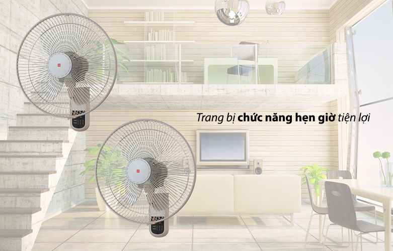 Quạt treo KDK M40M(GY) (Trắng) | Trang bị chức năng hẹn giờ tiện lợi