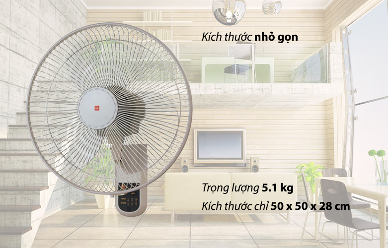 Quạt treo tường KDK M40M(GY)