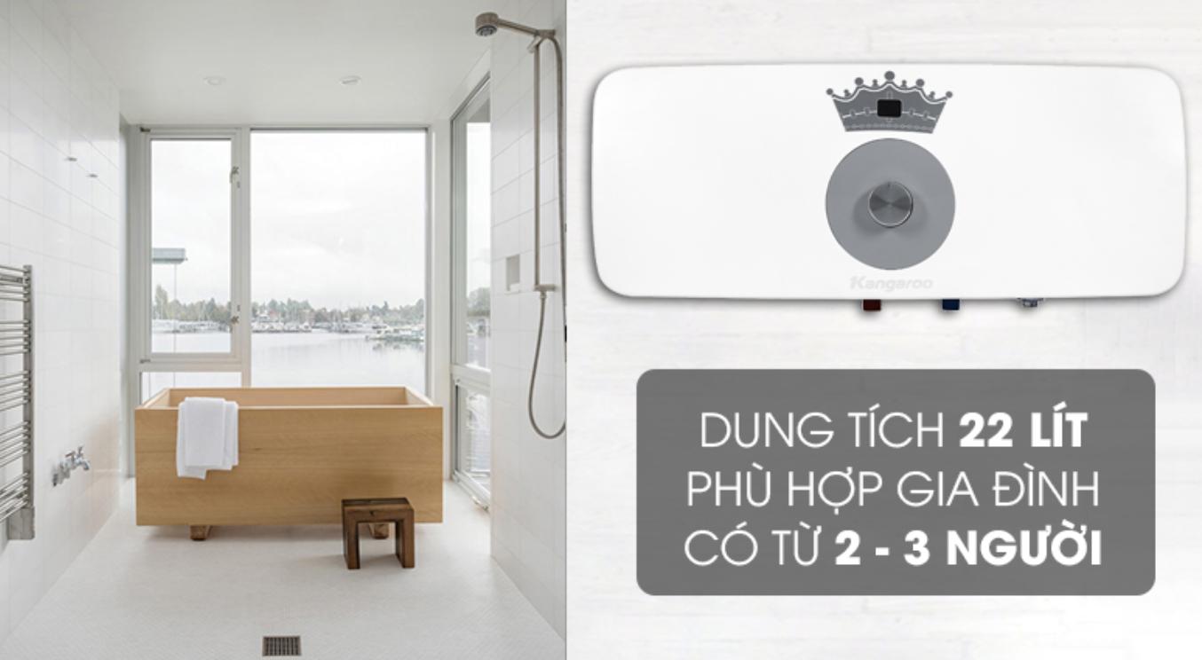 Máy nước nóng gián tiếp Kangaroo 22 lít KG73R2