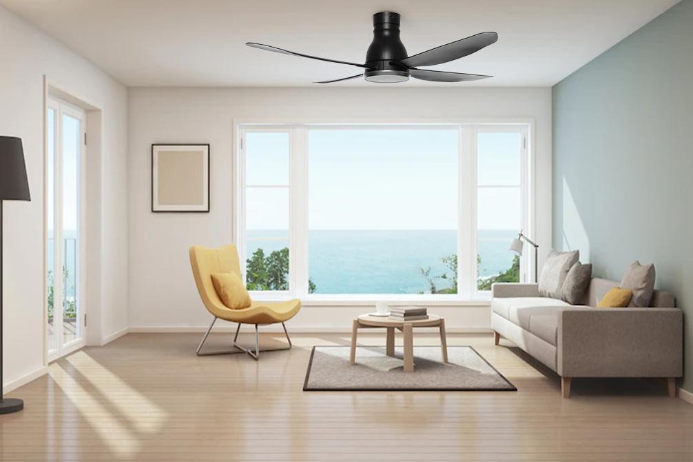 Quạt trần KDK 4 cánh W56WV(BK)