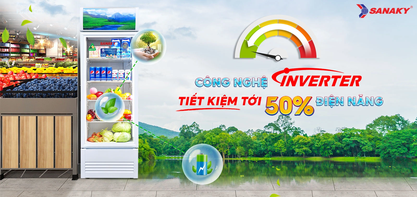 Công nghệ Inverter tiết kiệm tới 50% điện năng