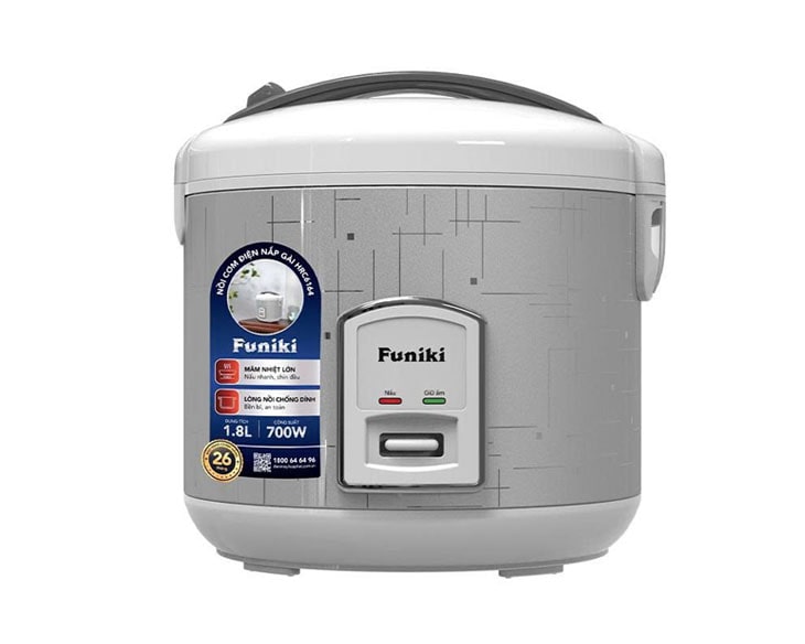 Nồi cơm điện nắp gài Funiki 1.8 lít HRC6164