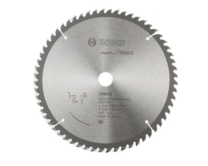 Lưỡi cưa gỗ Bosch 254X25.4MM T60 (2608643002)