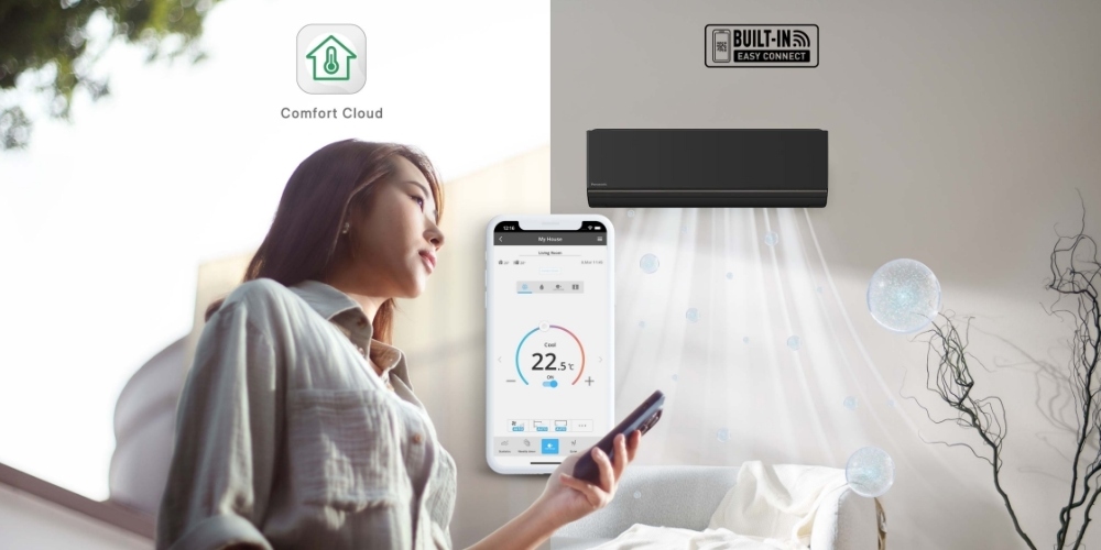 Điều khiển Máy Lạnh Panasonic CU/CS-AU12BKH-8 bằng điện thoại